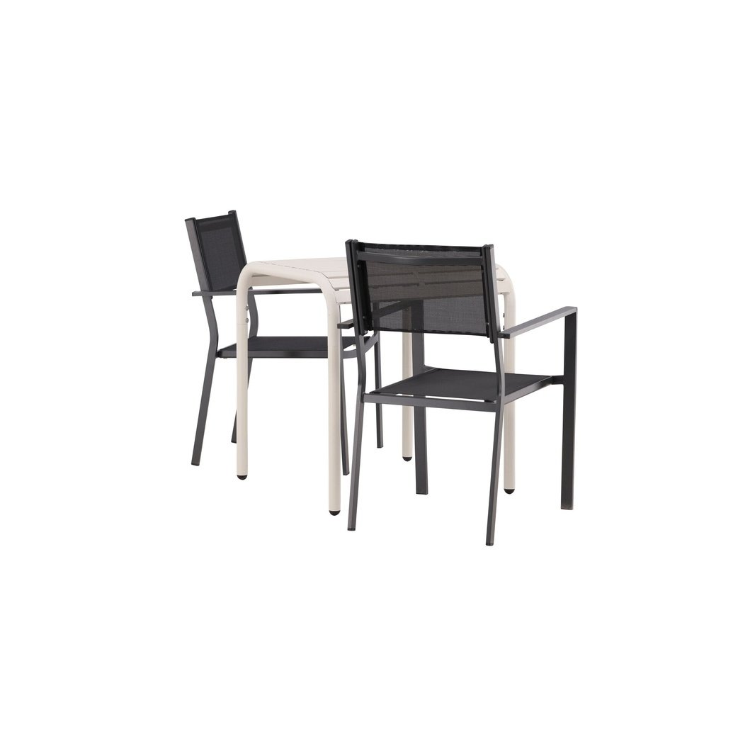Borneo Cafébord 70*70* + Copacabana stol Venture Design Spisegruppe