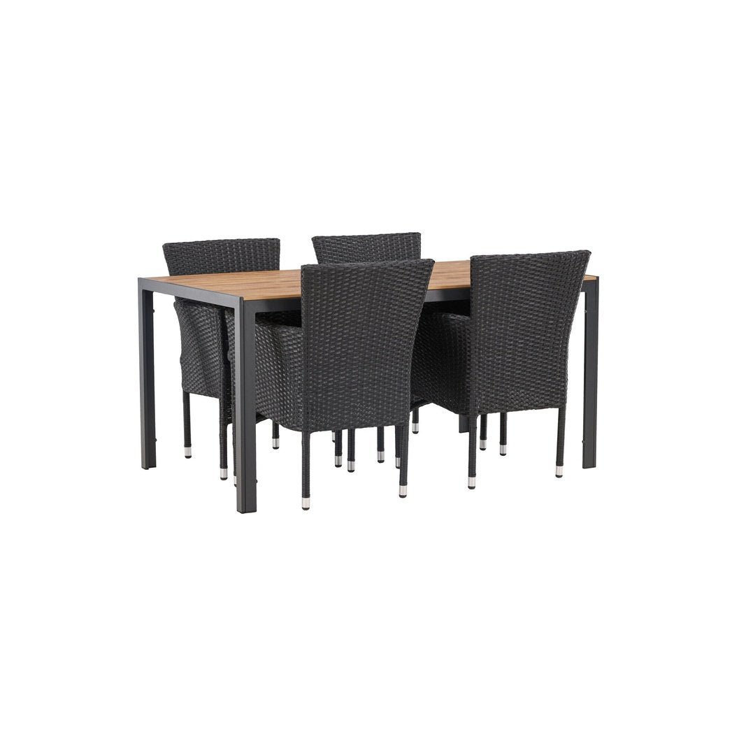Break Spisebord 90*150* + Malina spisestoler Venture Design Spisegruppe