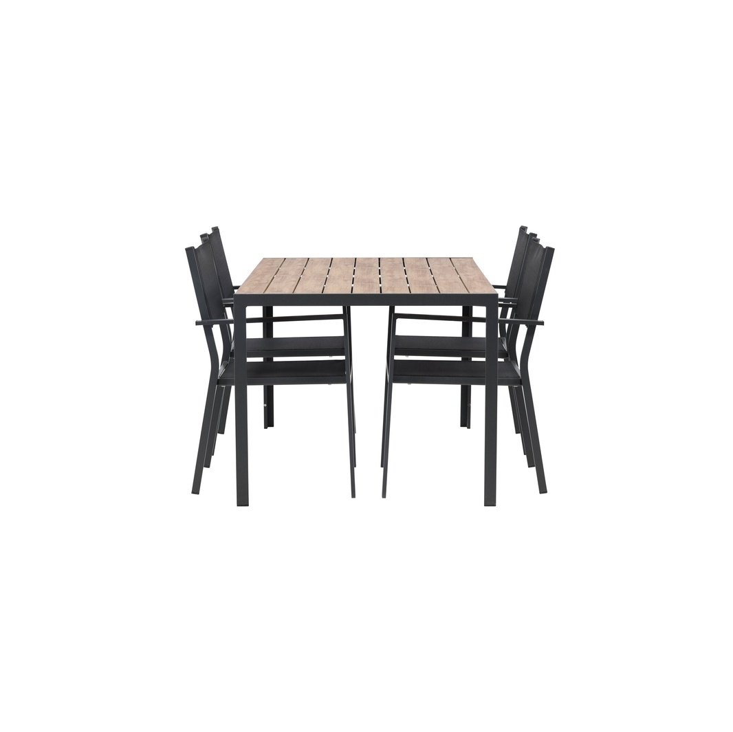Pause Spisebord 90*150* + Copacabana Venture Design Spisegruppe