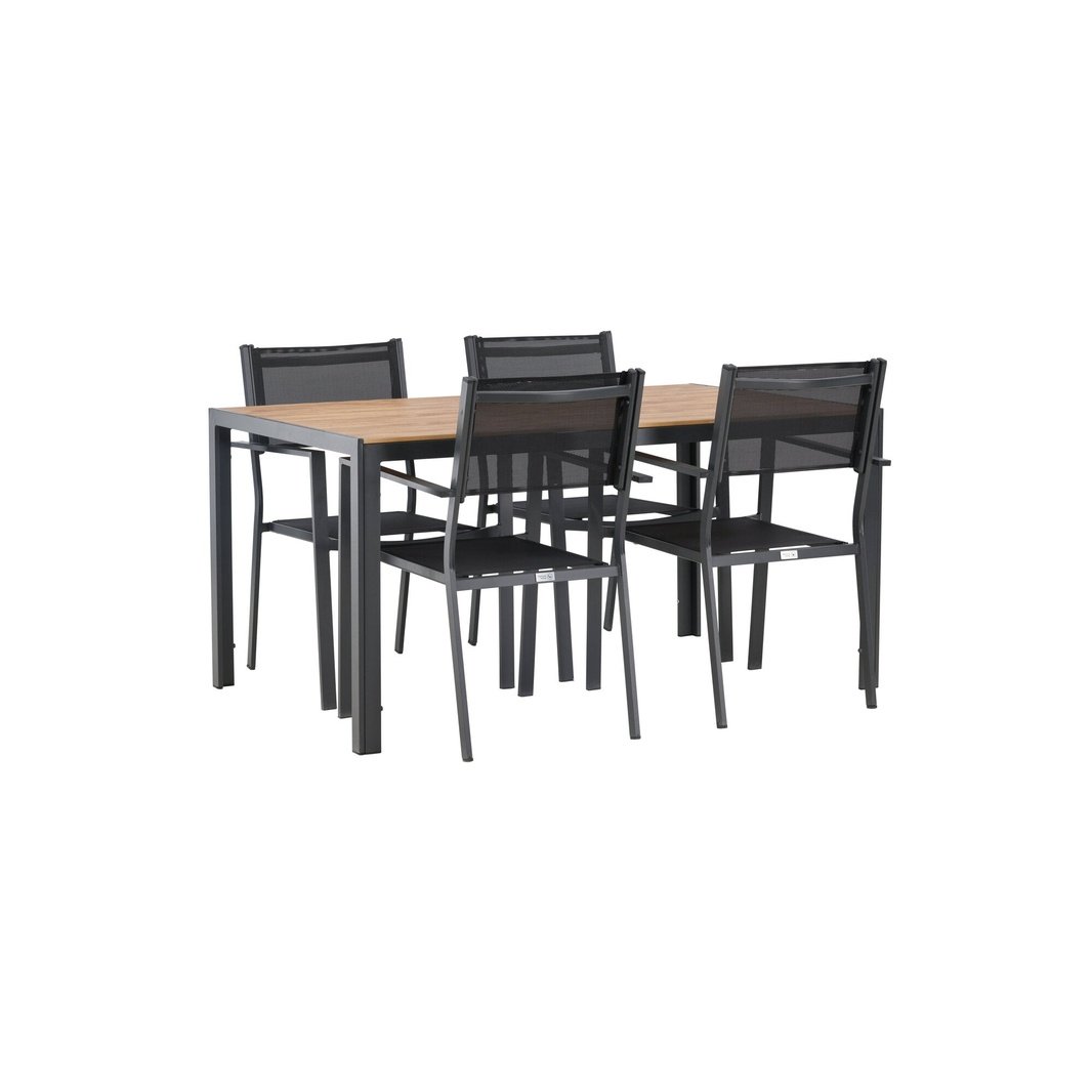 Pause Spisebord 90*150* + Copacabana Venture Design Spisegruppe