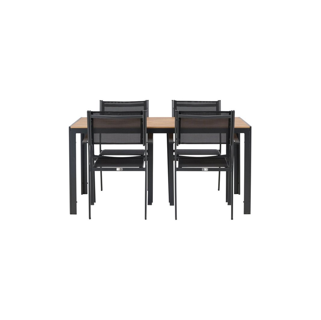 Pause Spisebord 90*150* + Copacabana Venture Design Spisegruppe