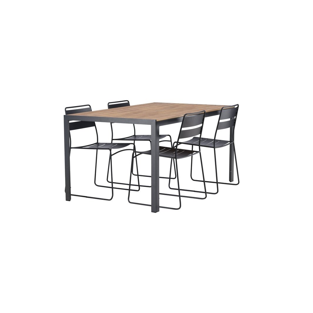 Break Spisebord 90*150* + Lina spisestoler Venture Design Spisegruppe