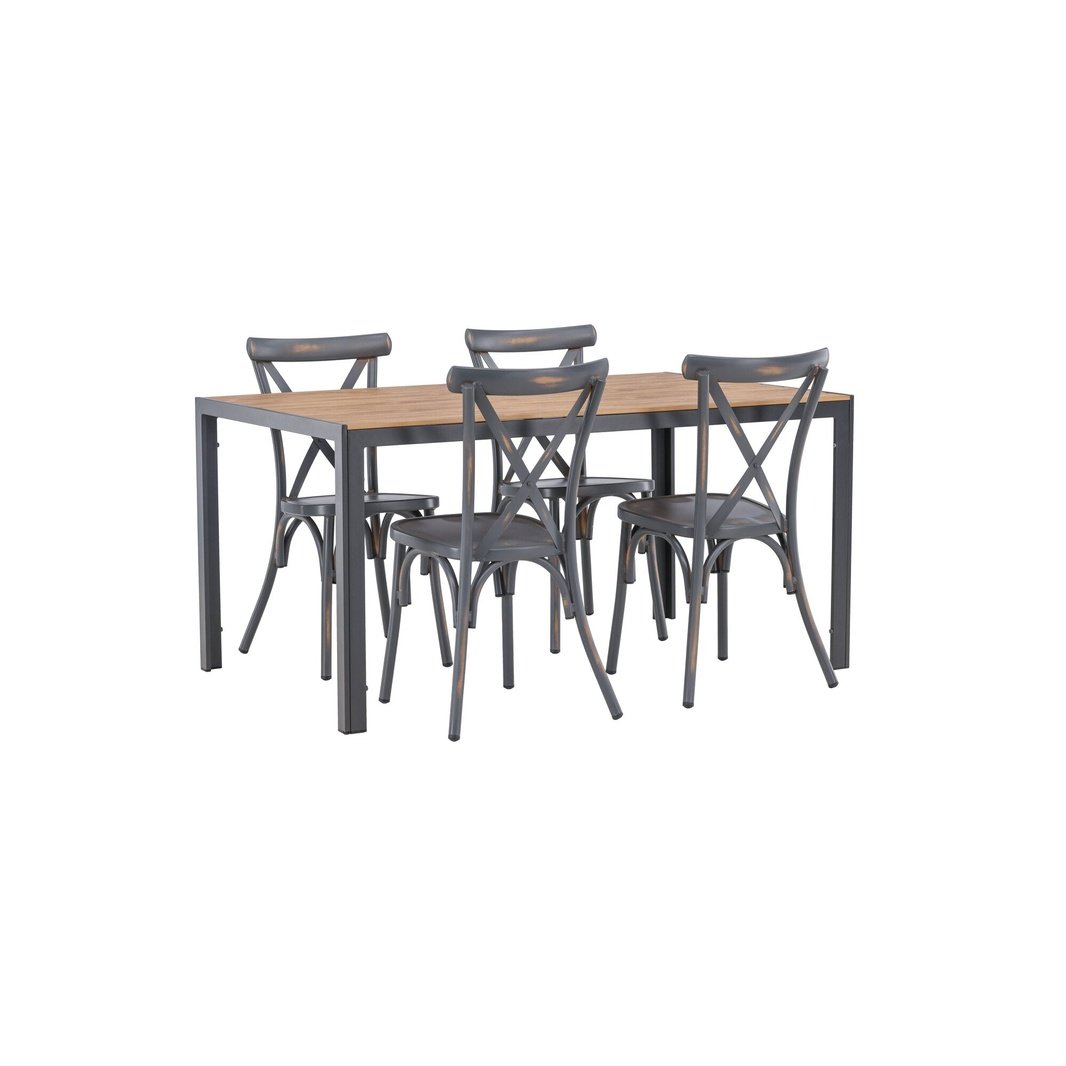 Break Spisebord 90*150* + Tablas spisestoler Venture Design Spisegruppe