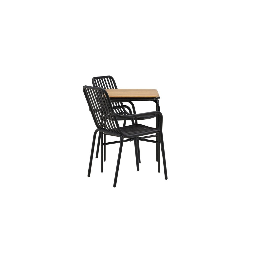 Holmbeck Cafébord 55*70*74 + Peking spisestoler / Venture Design Spisegruppe