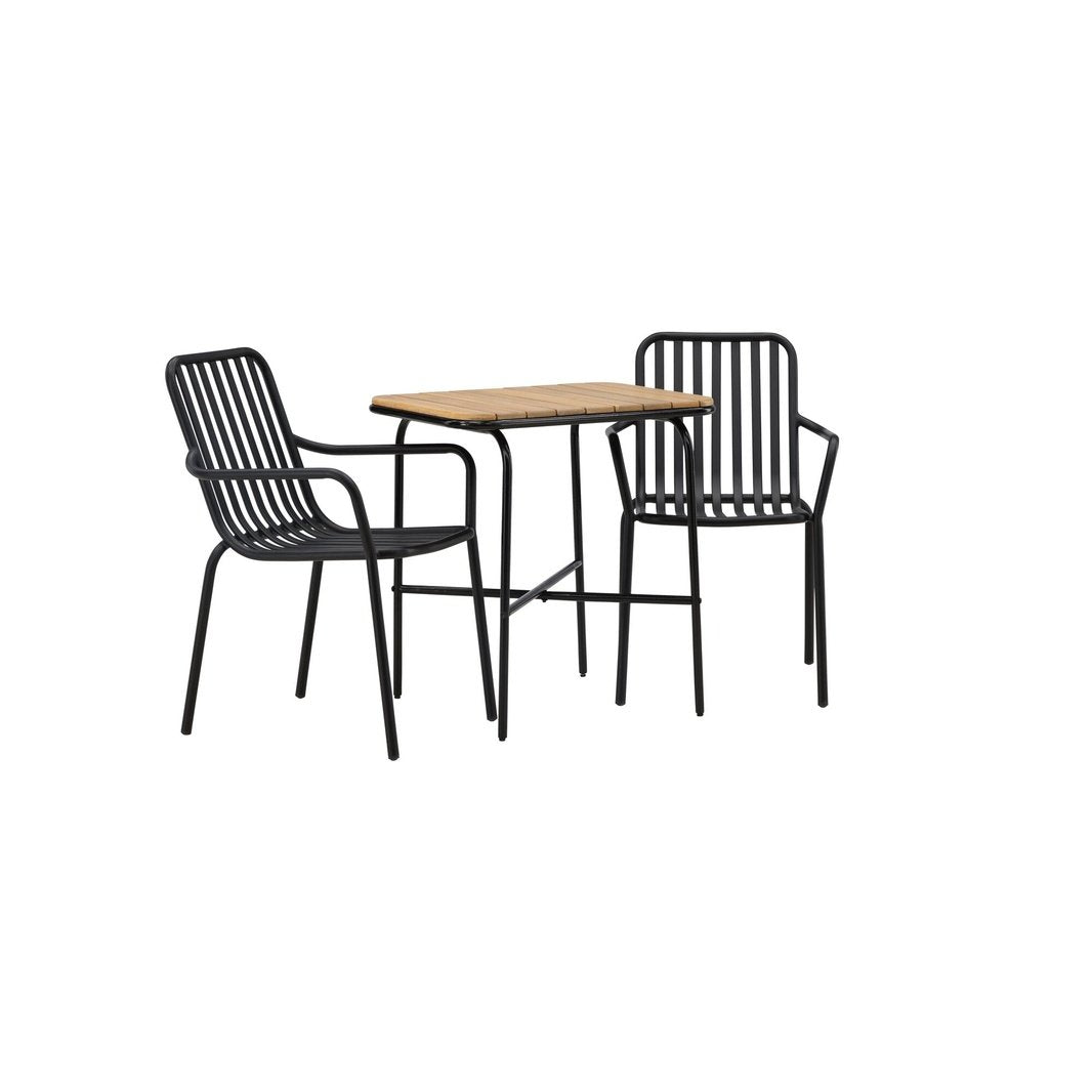 Holmbeck Cafébord 55*70*74 + Peking spisestoler / Venture Design Spisegruppe