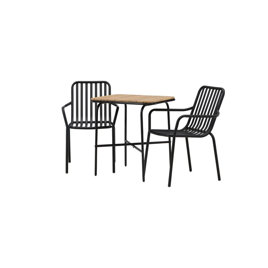 Holmbeck Cafébord 55*70*74 + Peking spisestoler / Venture Design Spisegruppe
