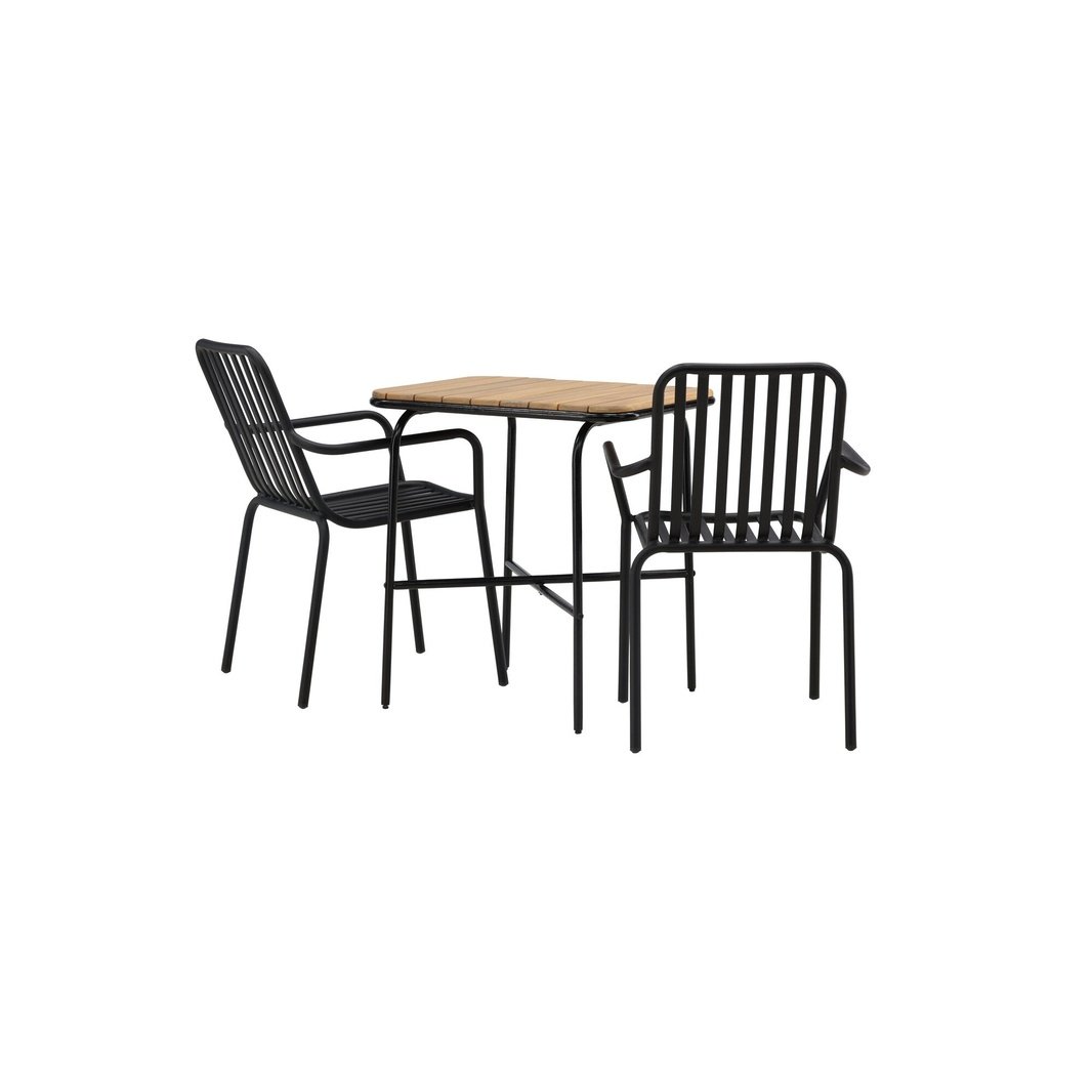Holmbeck Cafébord 55*70*74 + Peking spisestoler / Venture Design Spisegruppe