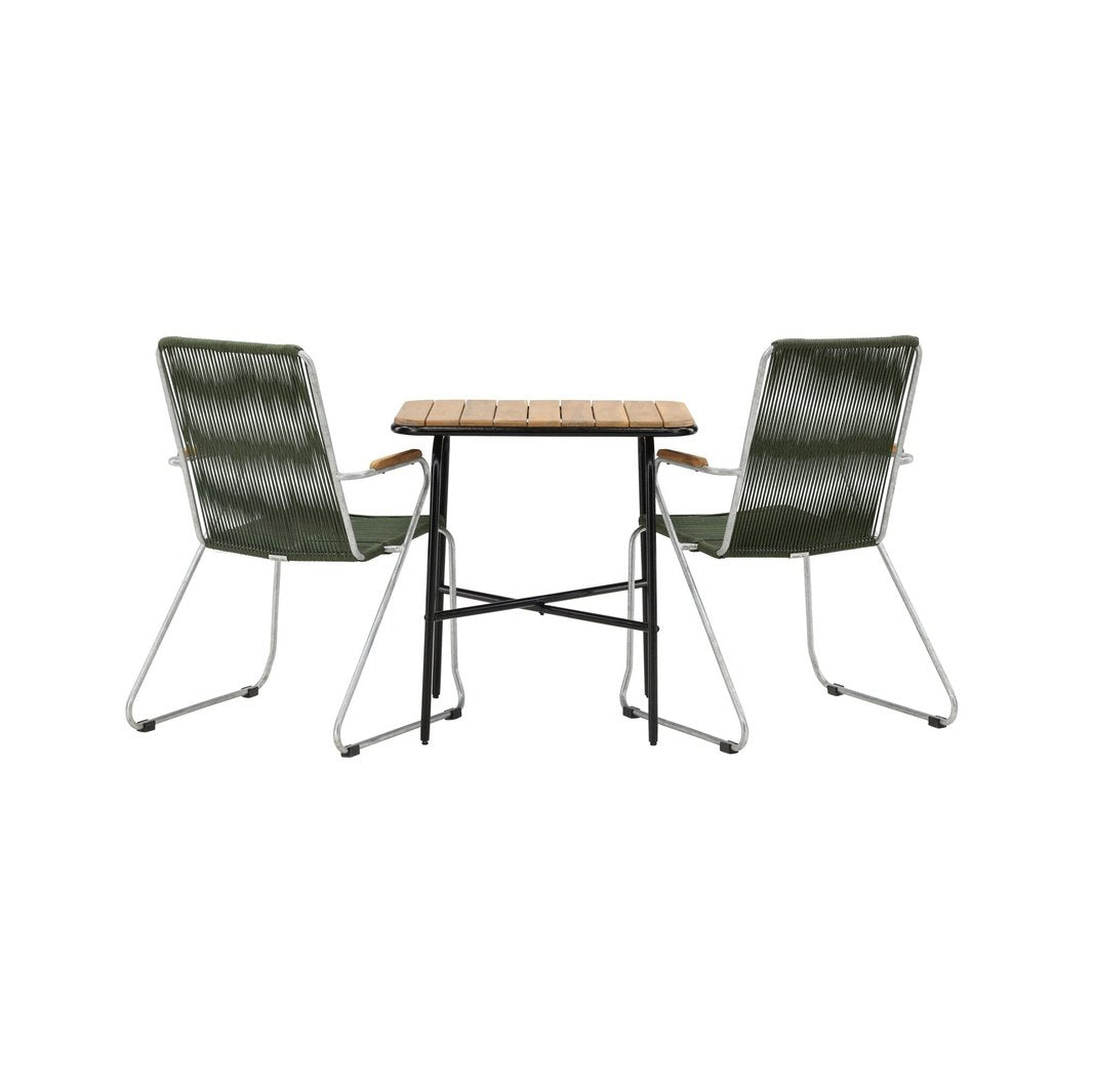 Holmbeck Cafébord 55*70*74 + Bois spisestoler Venture Design Spisegruppe