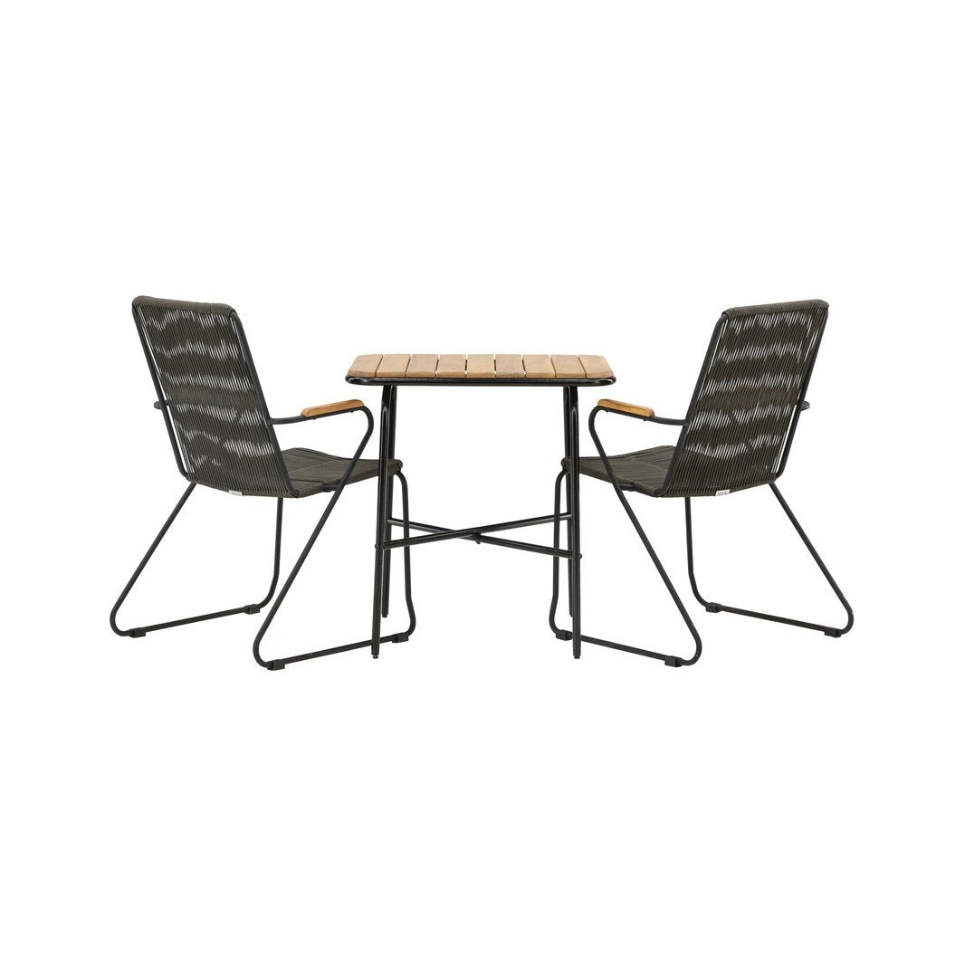 Holmbeck Cafébord 55*70*74 + Bois spisestoler Venture Design Spisegruppe