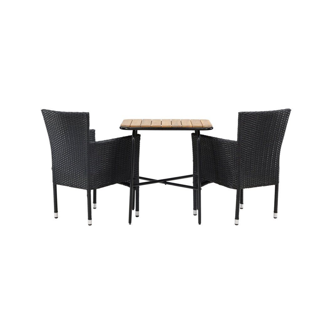 Holmbeck Cafébord 55*70*74 + Malina spisestoler Venture Design Spisegruppe
