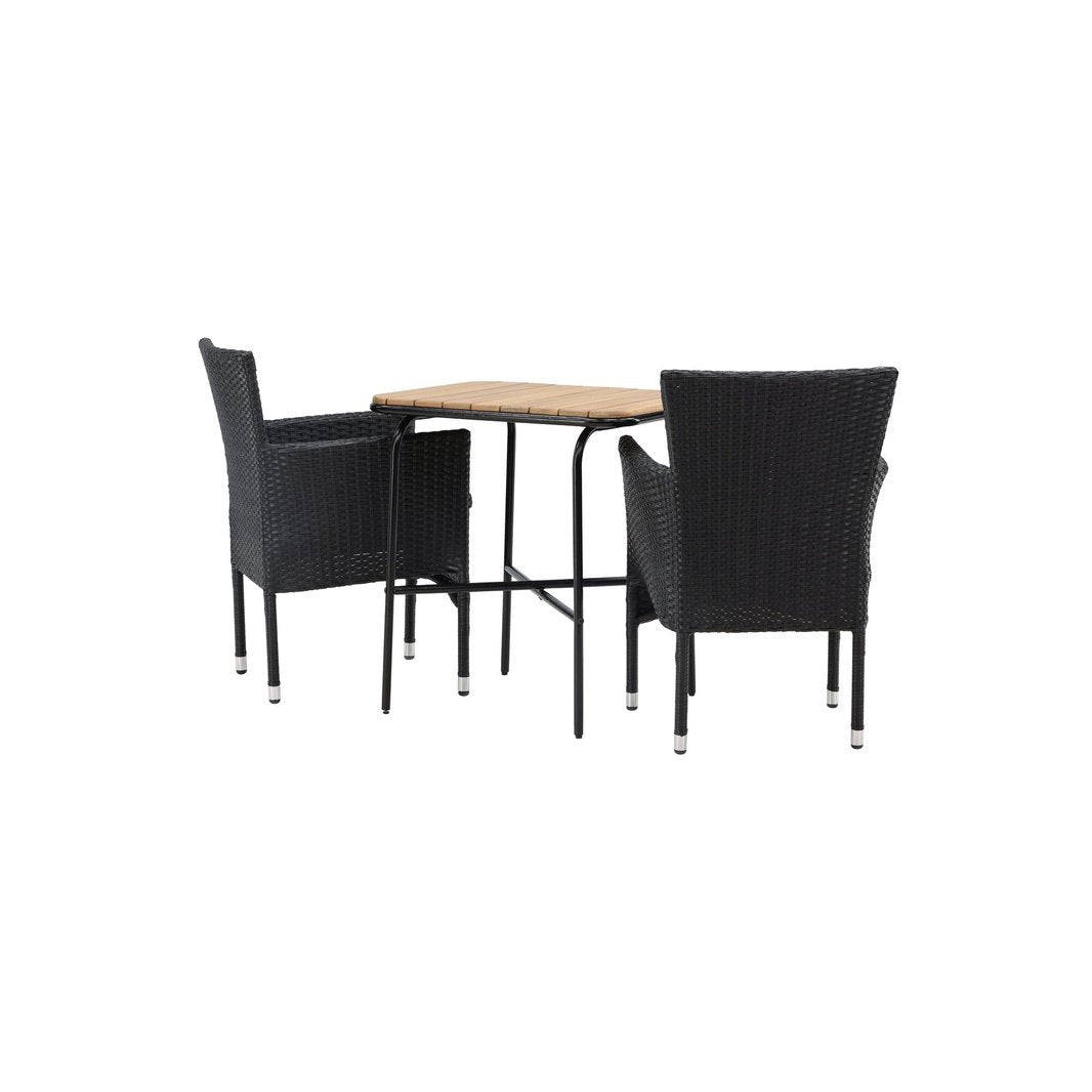 Holmbeck Cafébord 55*70*74 + Malina spisestoler Venture Design Spisegruppe