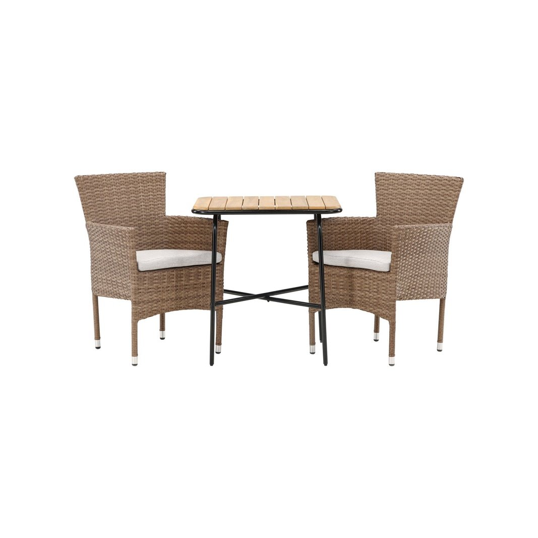 Holmbeck Cafébord 55*70*74 + Malina spisestoler Venture Design Spisegruppe