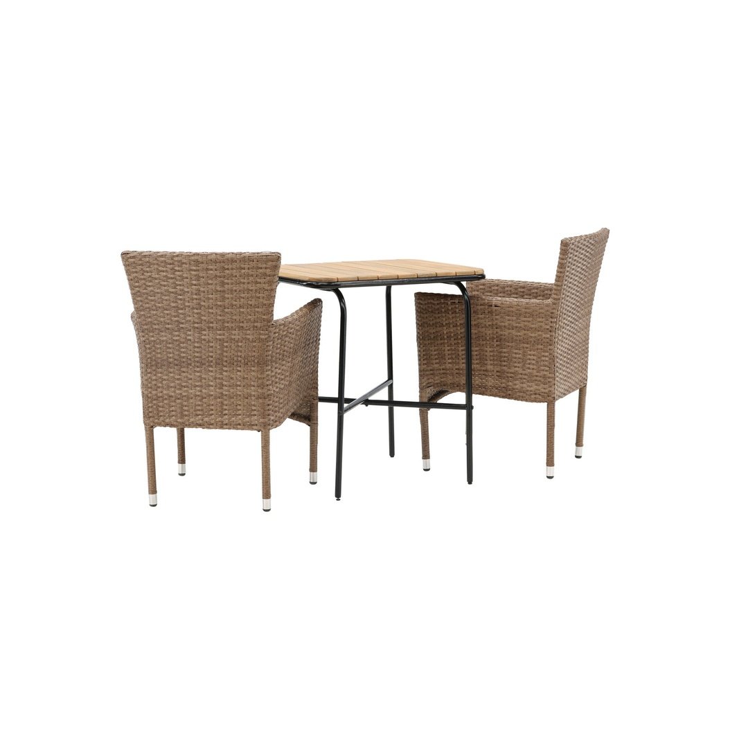 Holmbeck Cafébord 55*70*74 + Malina spisestoler Venture Design Spisegruppe