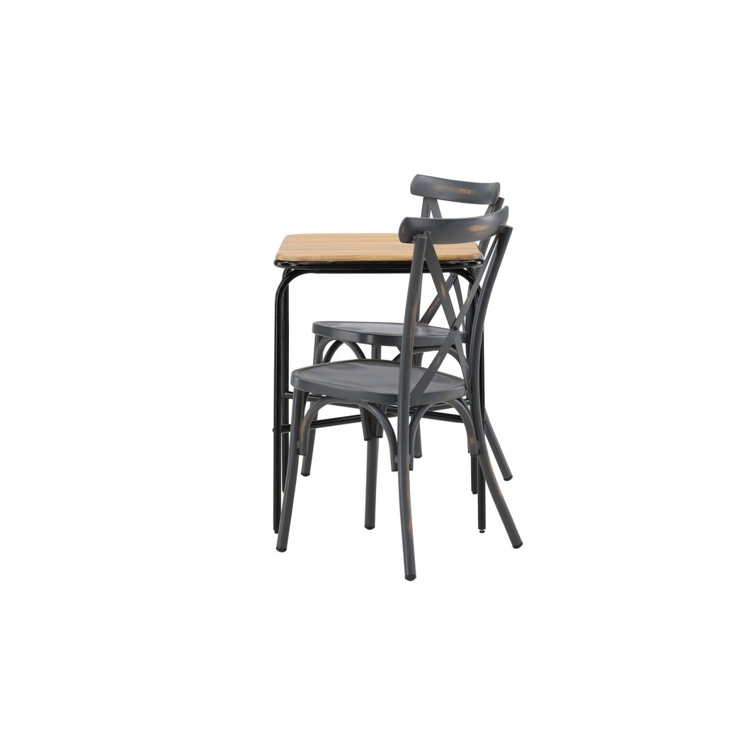 Holmbeck Cafébord 55*70*74 + Tablas spisestoler Venture Design Spisegruppe