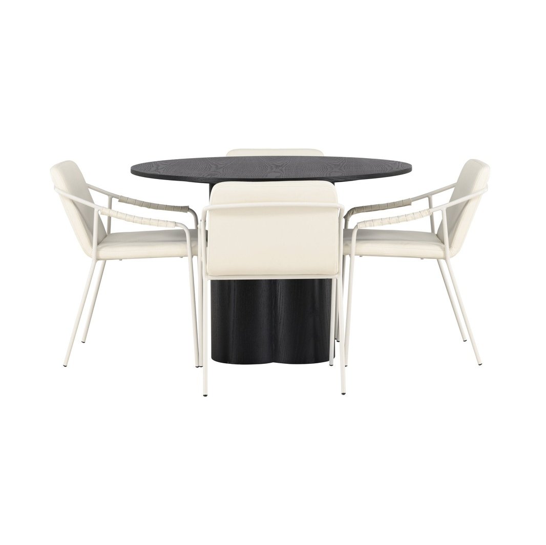 Olivia spisebord + Tvist spisestoler / Venture Design Spisegruppe