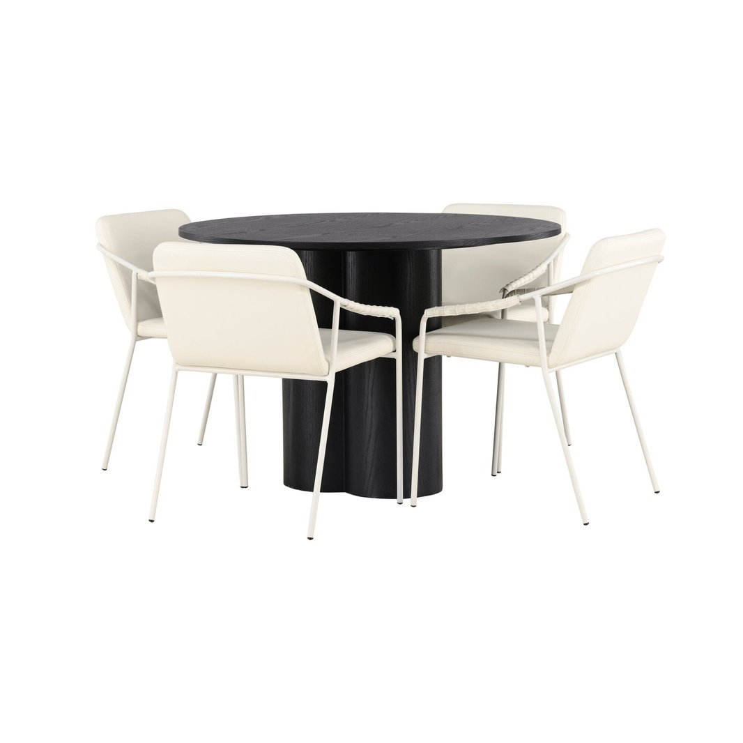 Olivia spisebord + Tvist spisestoler / Venture Design Spisegruppe
