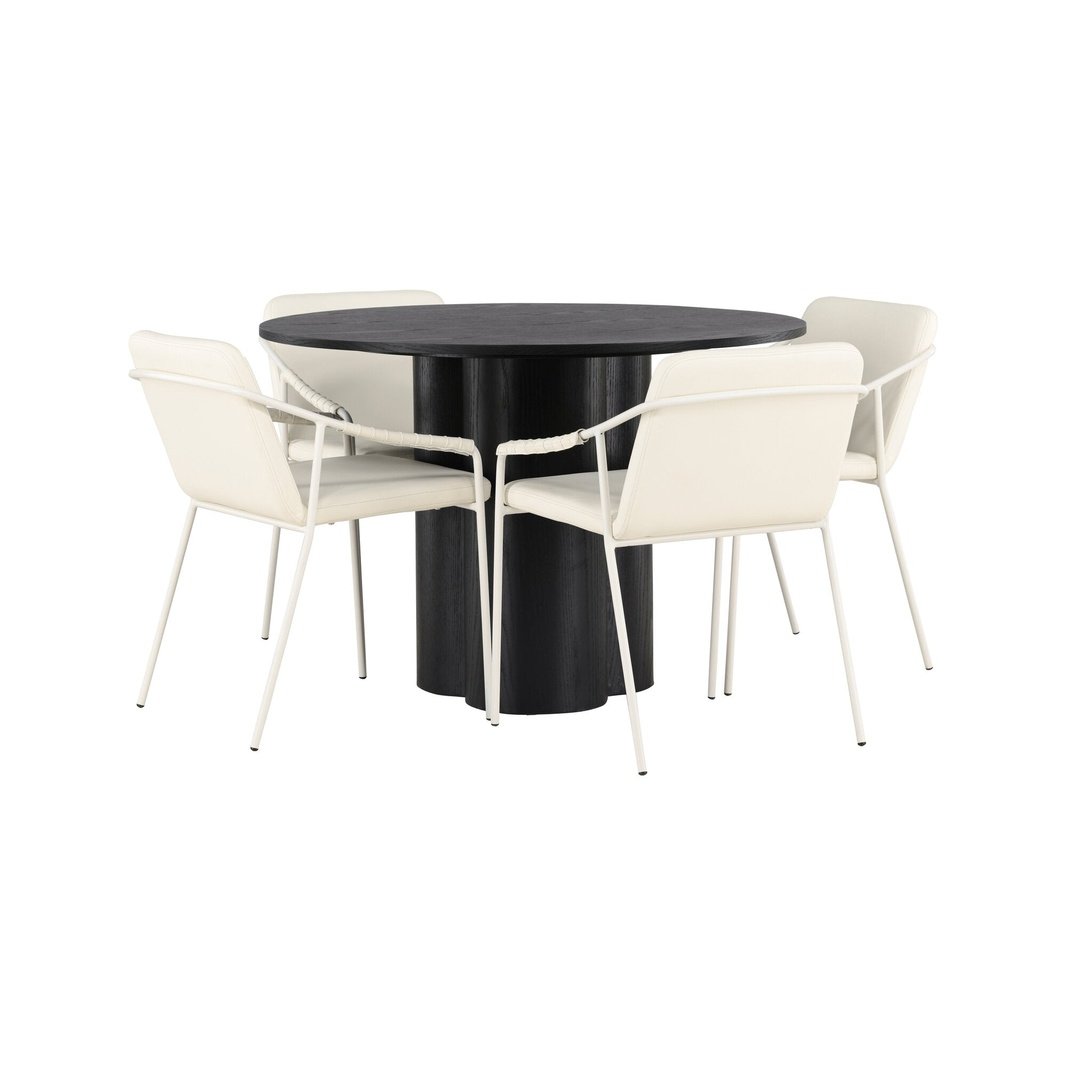 Olivia spisebord + Tvist spisestoler / Venture Design Spisegruppe
