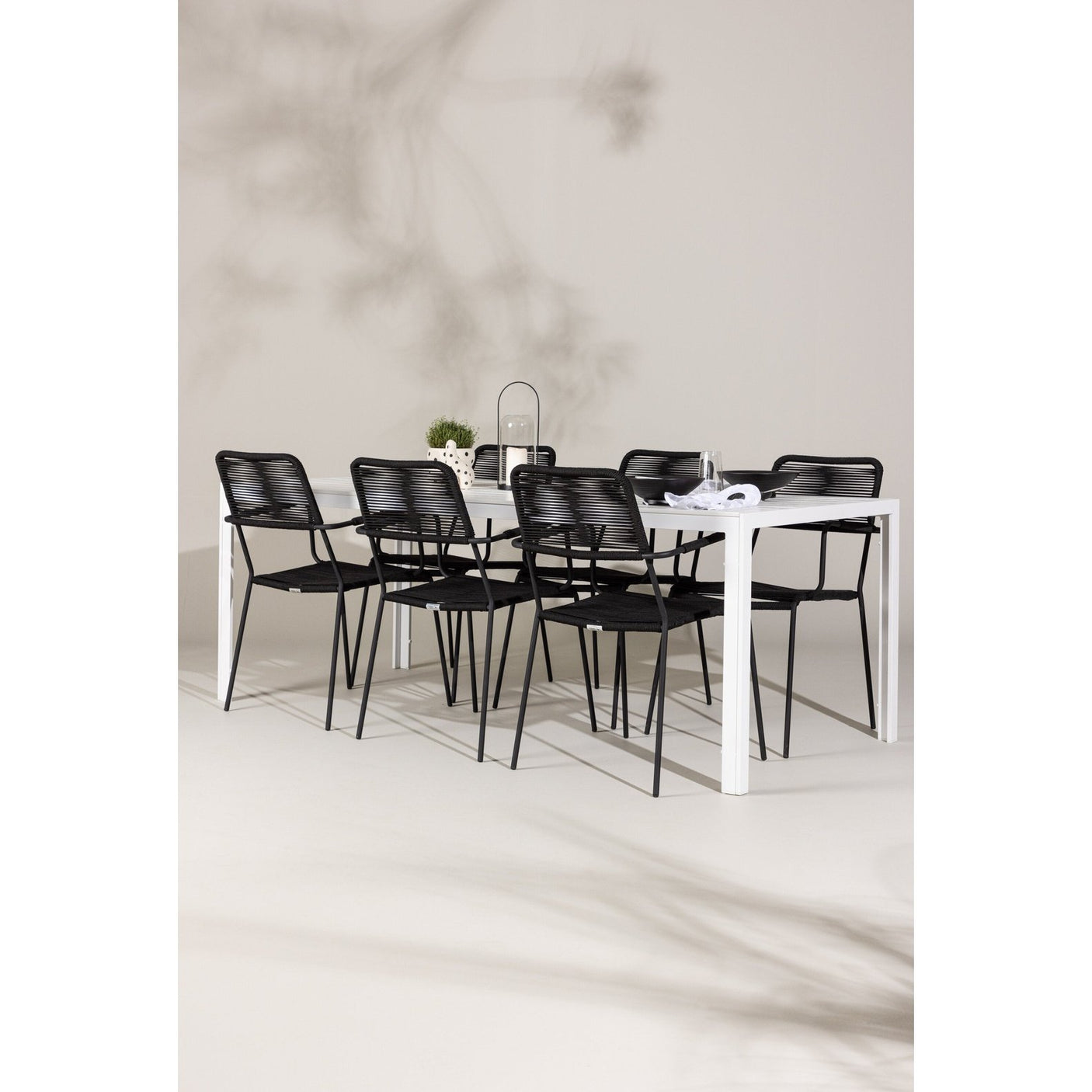 Break spisebord + Lindos Lenestol Venture Design Spisegruppe