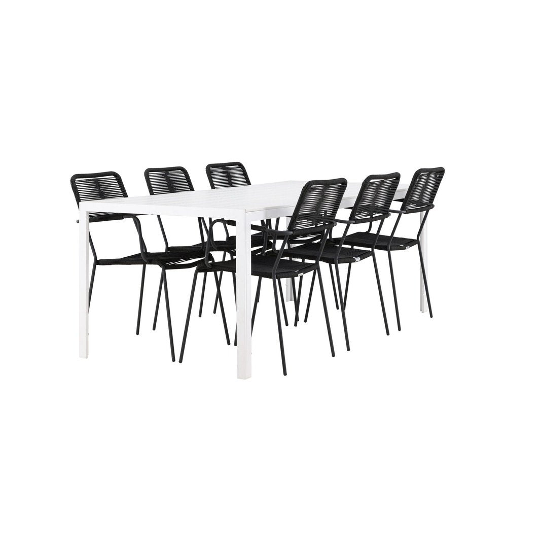 Break spisebord + Lindos Lenestol Venture Design Spisegruppe