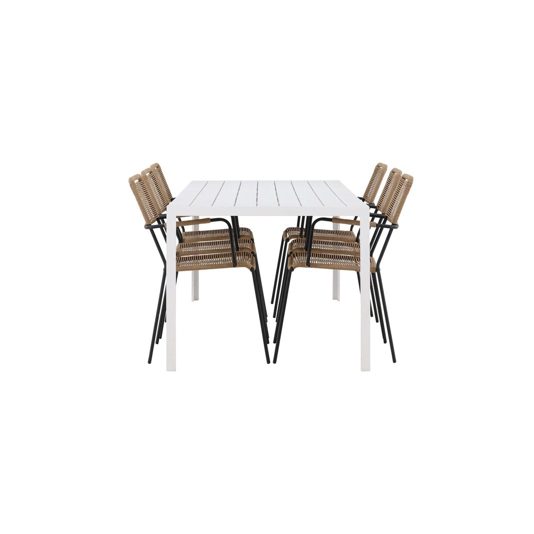 Break spisebord + Lindos Lenestol Venture Design Spisegruppe