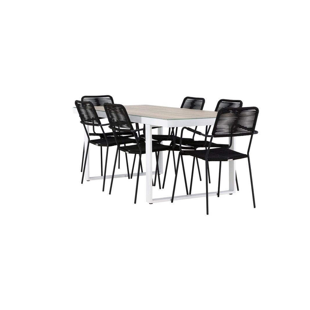 Merlo spisebord + Lindos lenestol Venture Design Spisegruppe