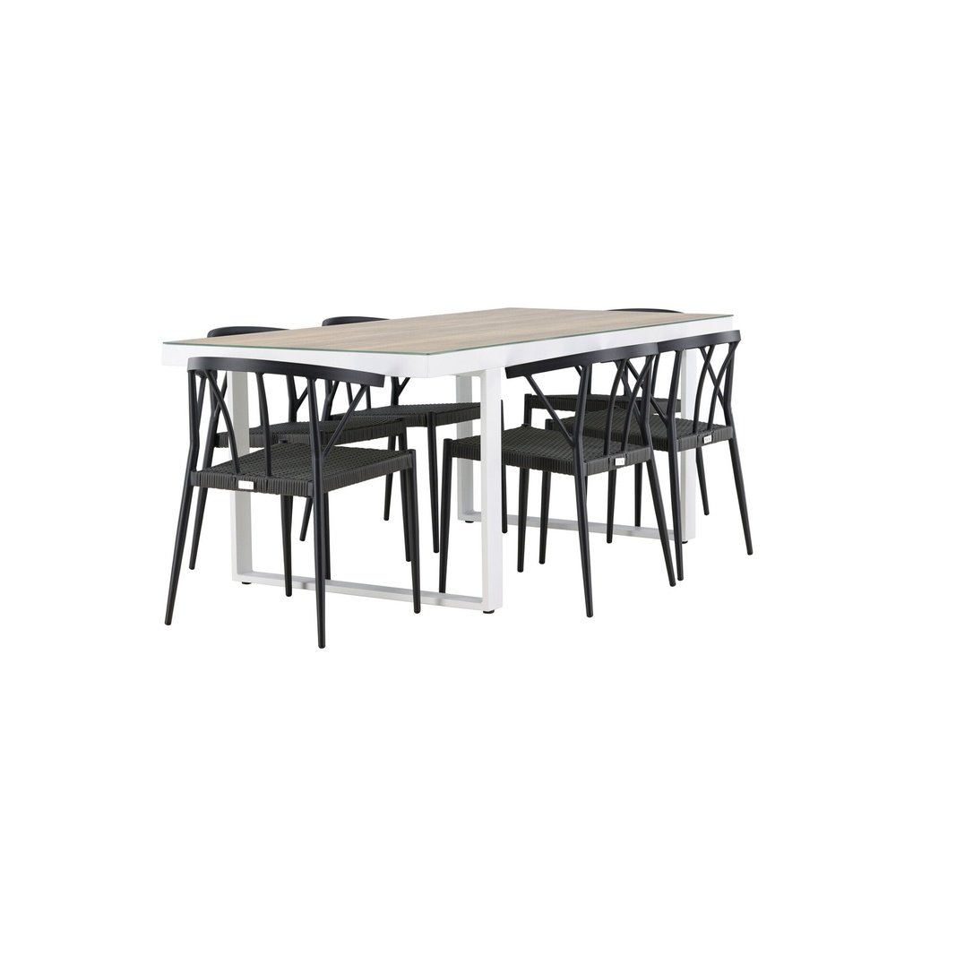 Merlo spisebord + Stina spisestoler / Venture Design Spisegruppe