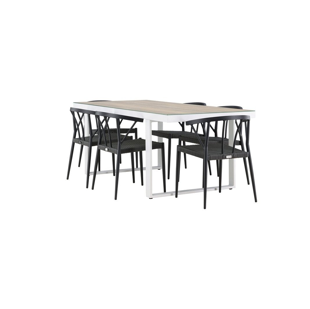 Merlo spisebord + Stina spisestoler / Venture Design Spisegruppe