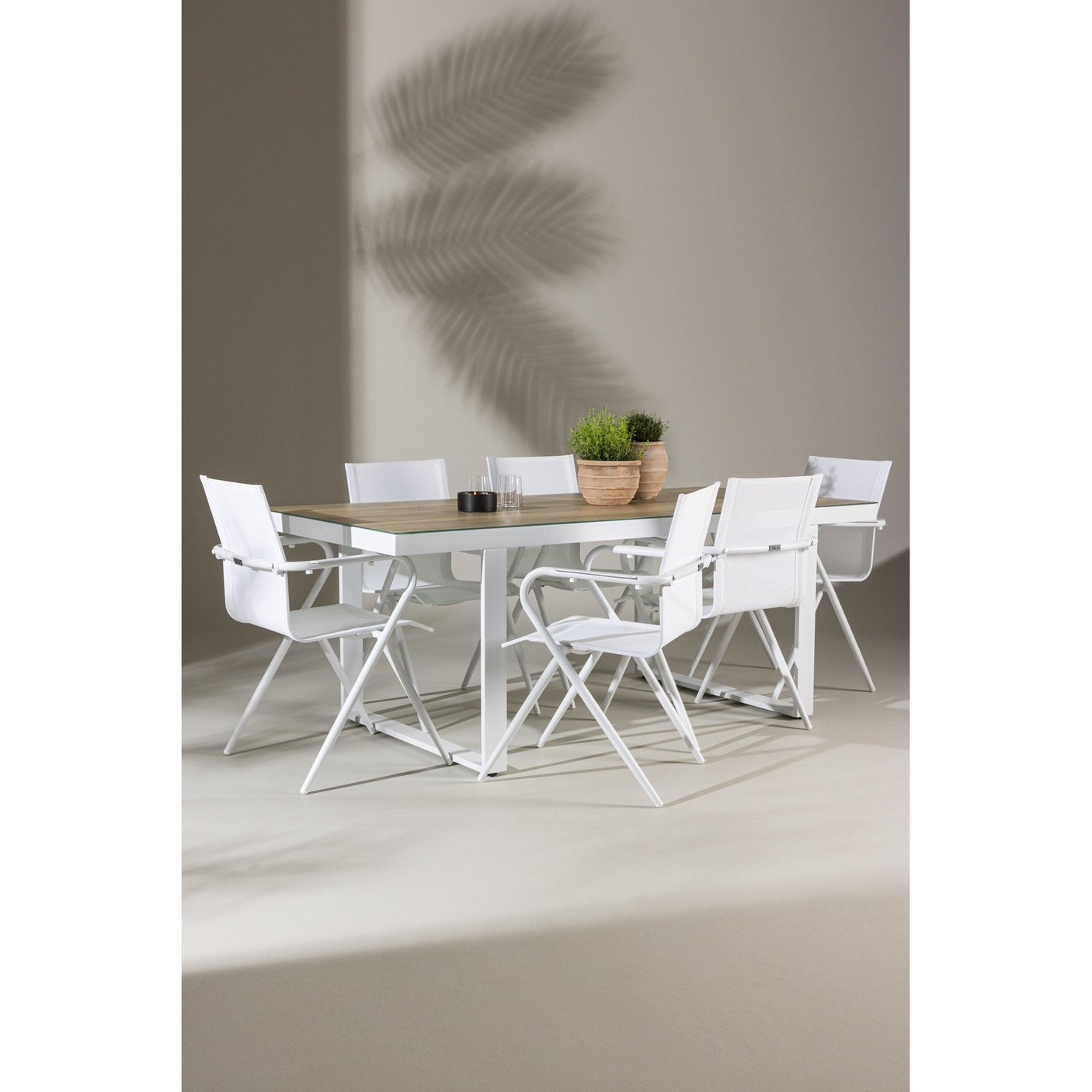 Merlo spisebord + Alina spisestoler Venture Design Spisegruppe