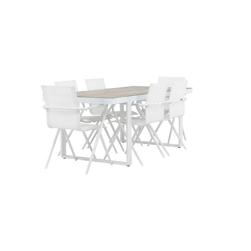 Merlo spisebord + Alina spisestoler Venture Design Spisegruppe