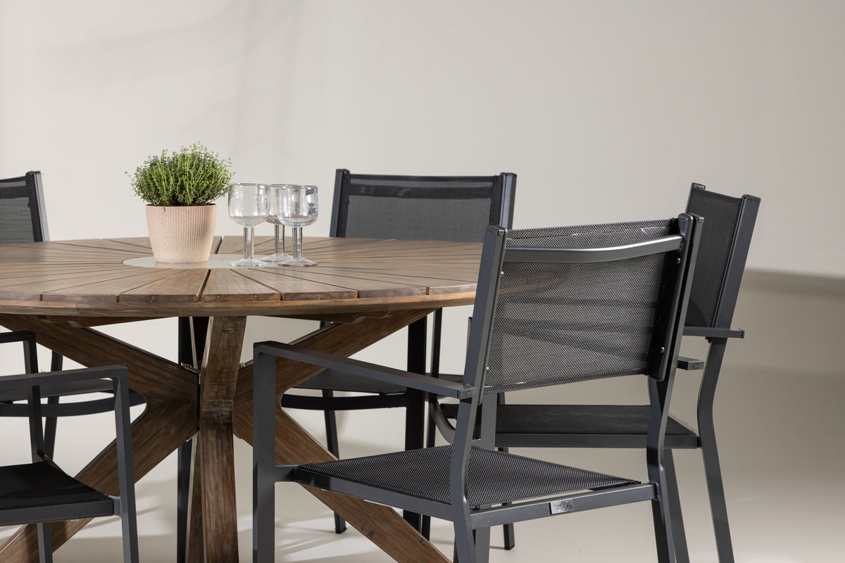 Rosario Rund Dining Set Venture Design Spisegruppe
