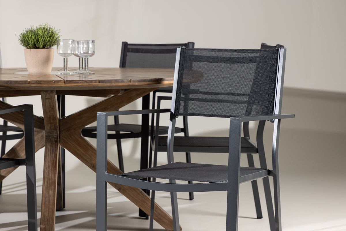 Rosario Rund Dining Set Venture Design Spisegruppe