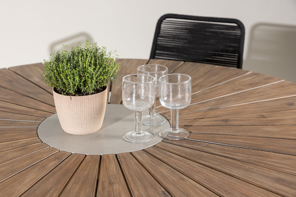 Rosario Rund Dining Set Venture Design Spisegruppe