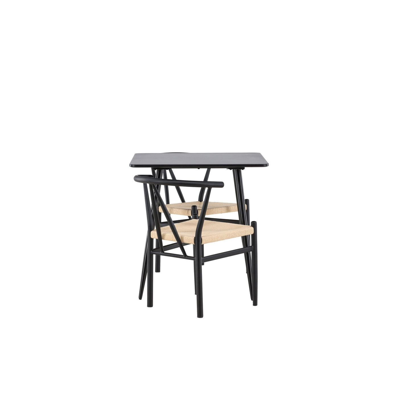 Polar Dining Table with Alfons Dining Chair Venture Design Spisegruppe