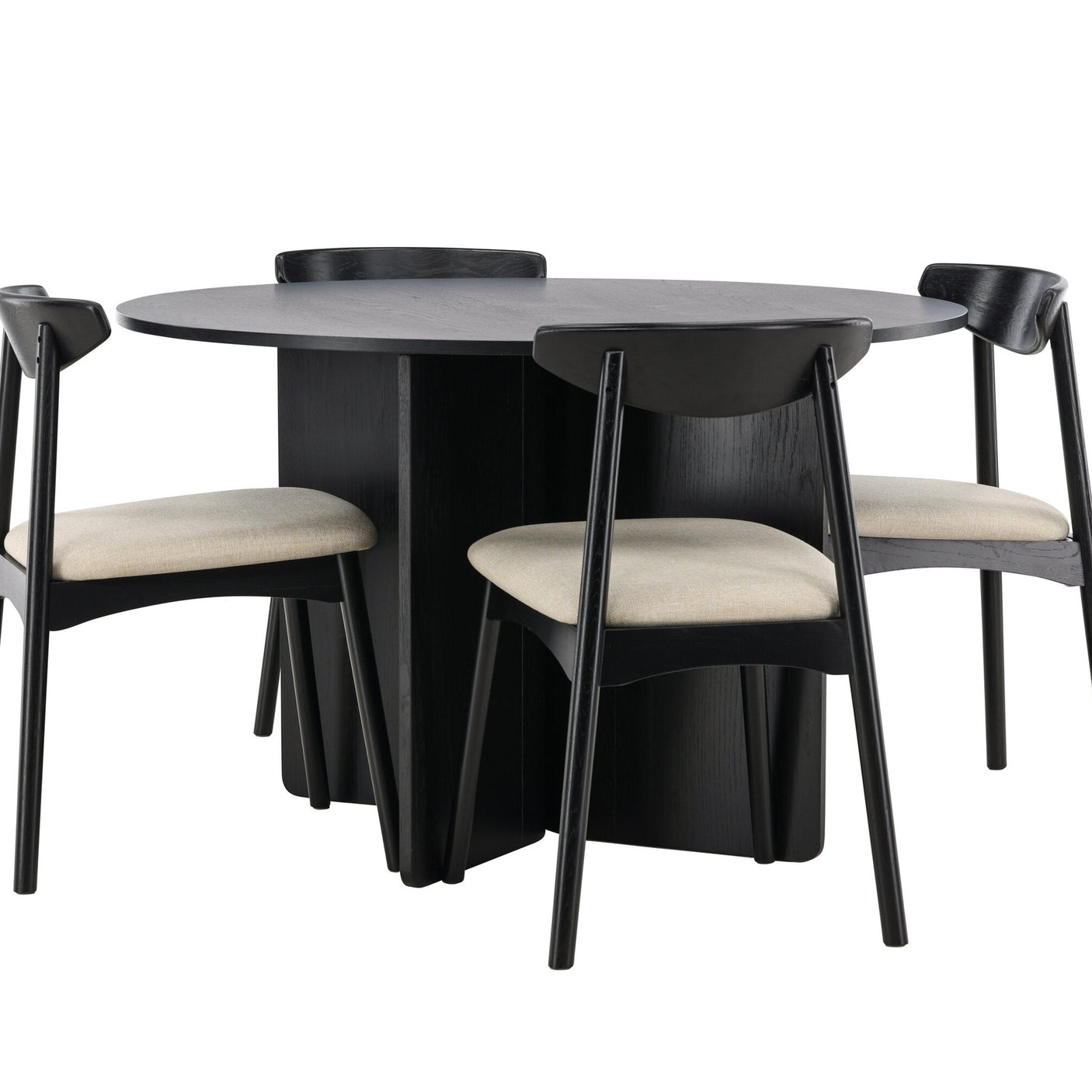 Tabell Tyresö med Stol Ven Venture Design Rundt spisesett