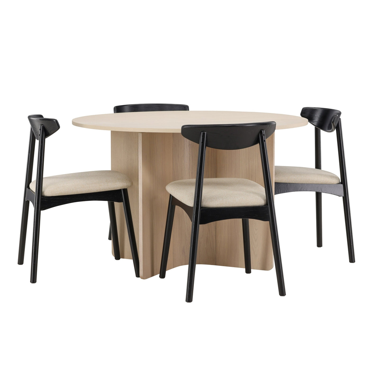 Tabell Tyresö med Stol Ven Venture Design Rundt spisesett