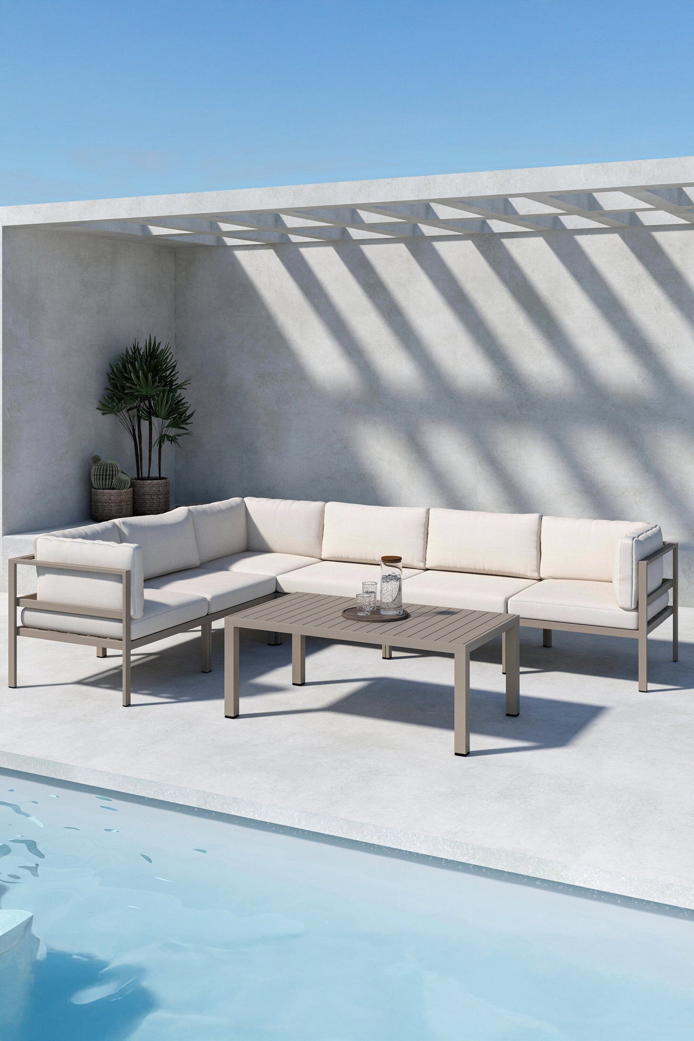 Copacabana Sofa Set 3+3 Venture Design Loungegruppe