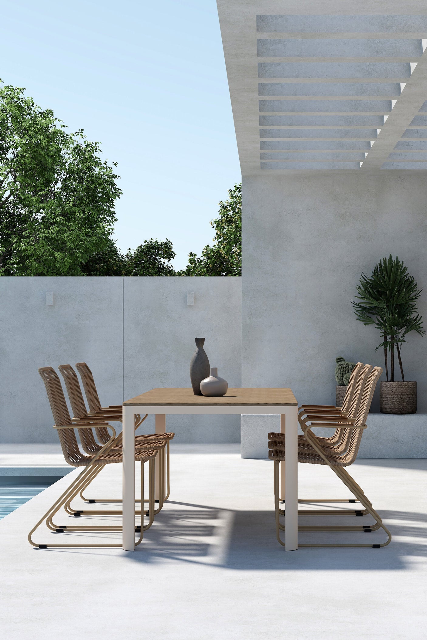 Etna Dining Set with Chairs Bois Venture Design Spisegruppe