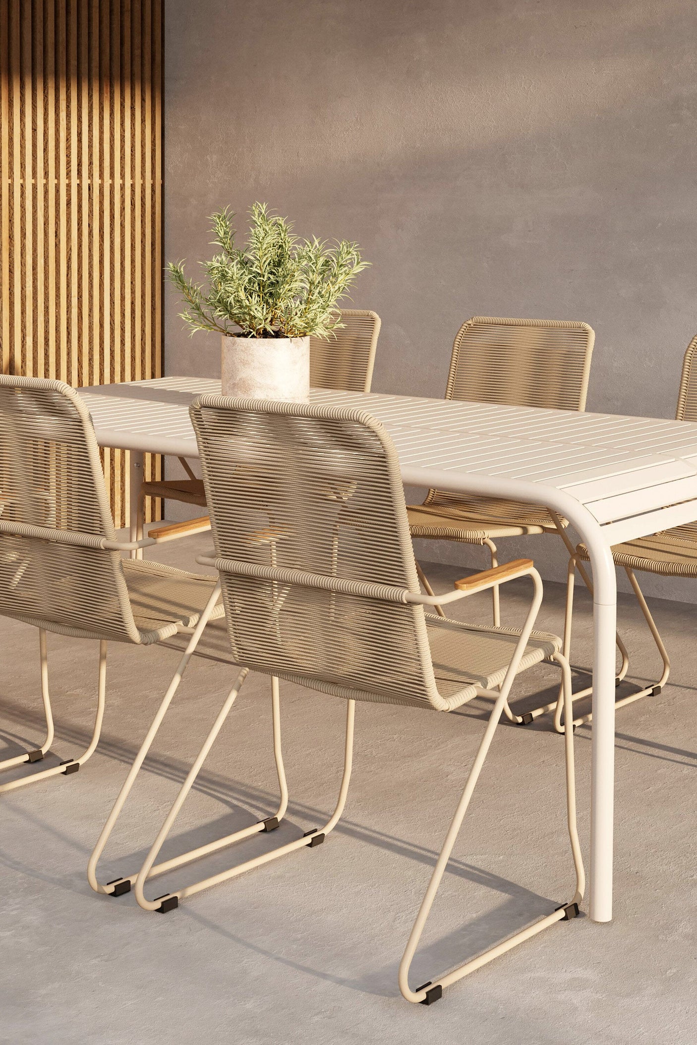 Borneo Dining Set with Chairs Bois Venture Design Spisegruppe