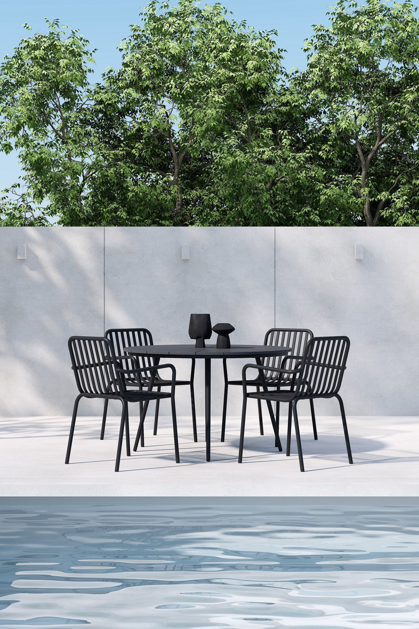 San Vito Dining Set with Chairs Peking Venture Design Spisegruppe