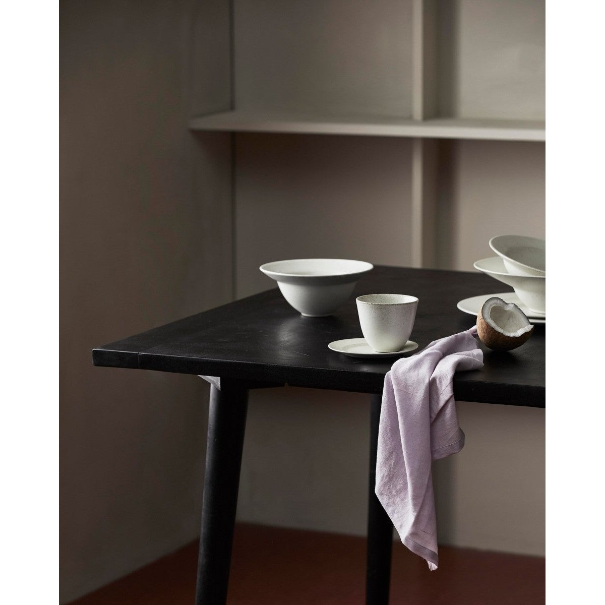 GRAWA underkoppen/kaketallerken - ø13,5 cm - hvit Nordal TABLEWARE