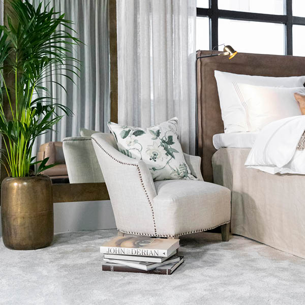 MABELLE OFFWHITE/GREEN Putetrekk Artwood Pute