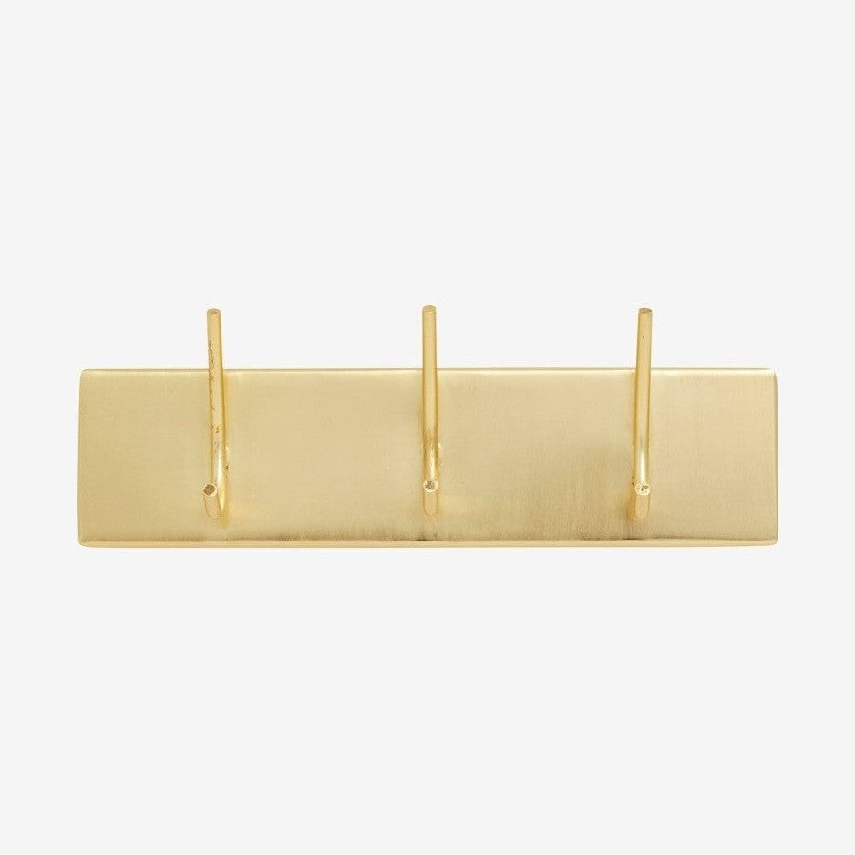 HAAOY-knekker i jern med 3 knekker - 27 cm - gullfinish Nordal COAT RACKS