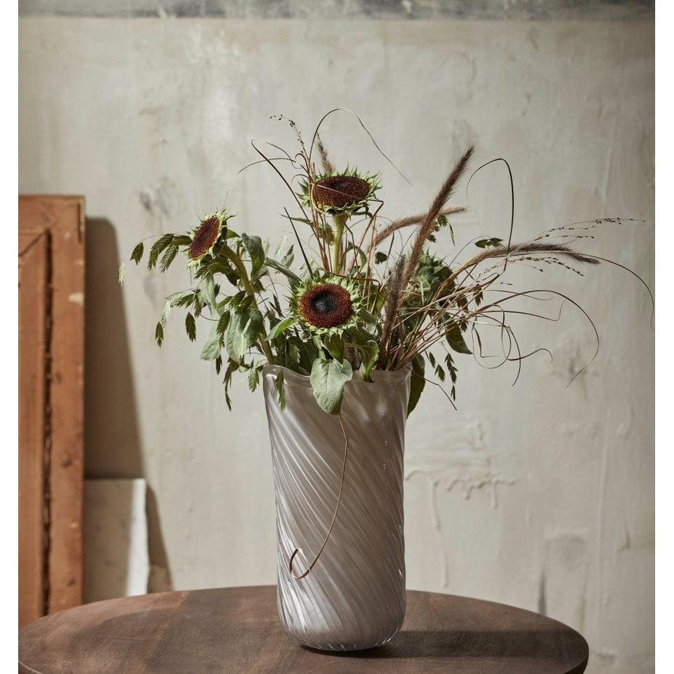 HELLE vase, glass - rå hvit Nordal VASEBOWL