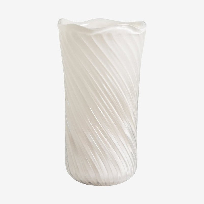 HELLE vase, glass - rå hvit Nordal VASEBOWL