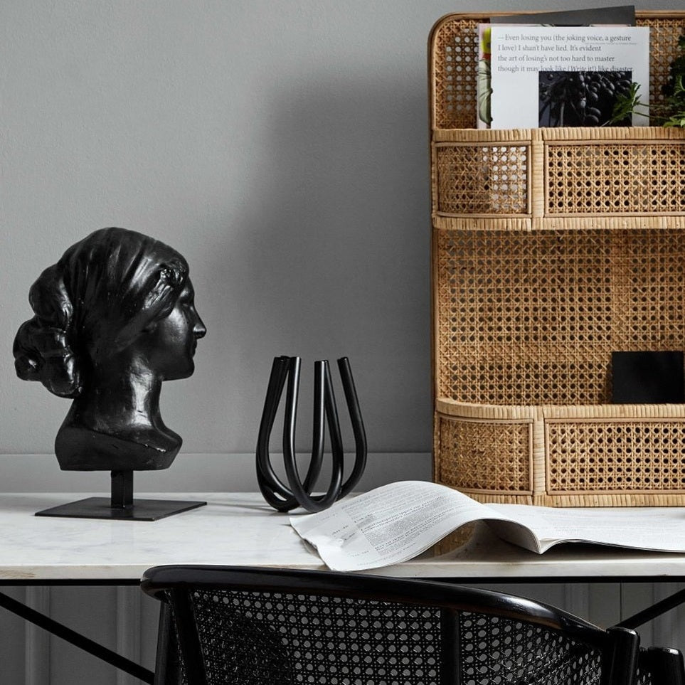 HOGA kvinnebuste til dekorasjon - h39 cm - sort Nordal INDOOR POT