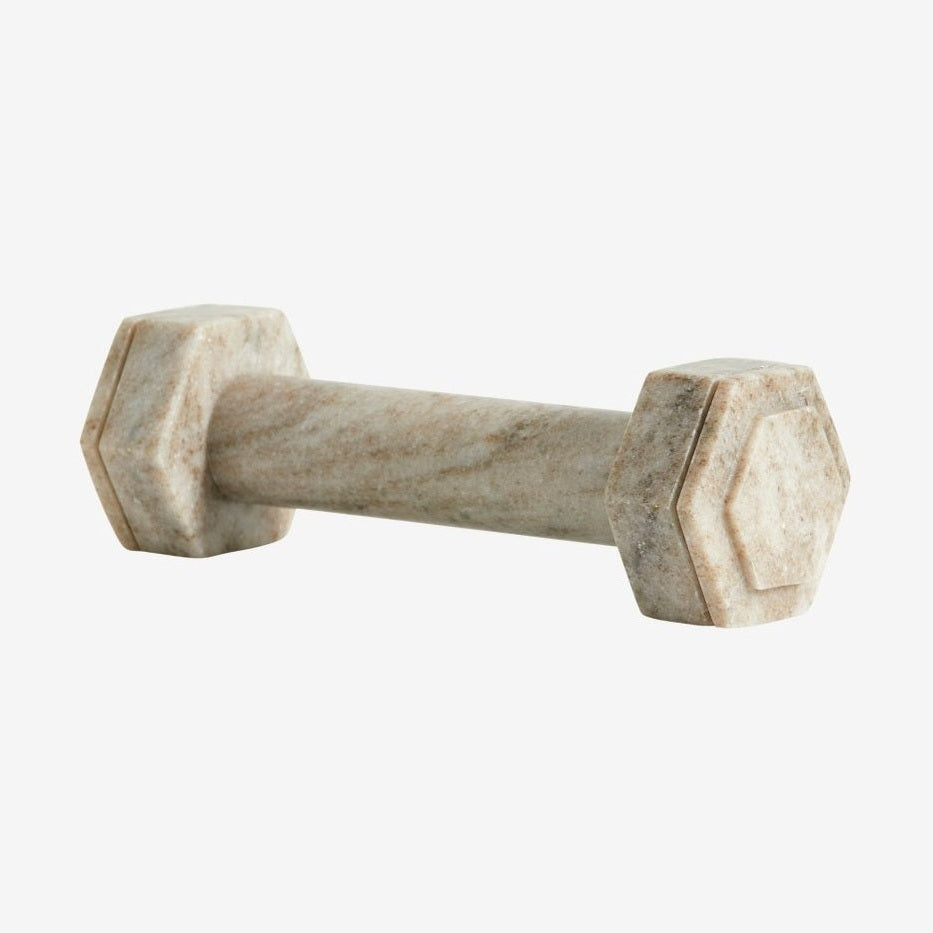 HVAR håndvekt til dekorasjon - l19,5 cm - brun marmor Nordal DECO ITEMS