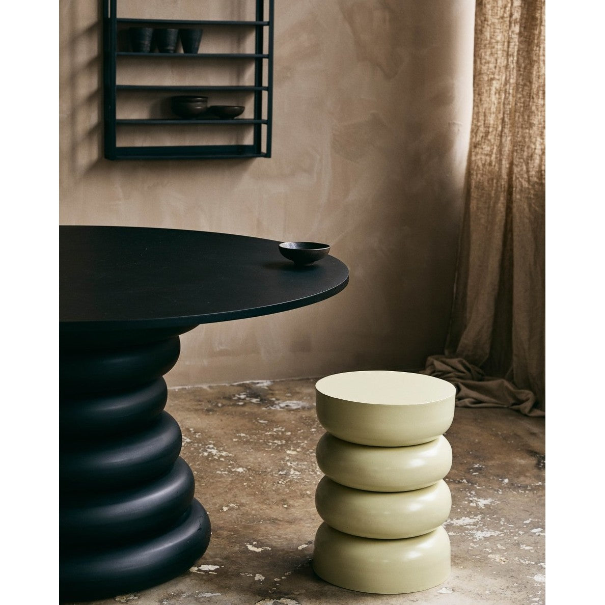 INEZ skål, M - sort Nordal TABLEWARE