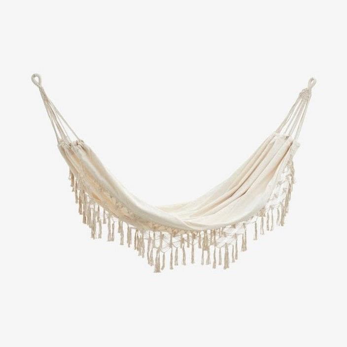 IRIS-hengekage av bomull - krem Nordal QUILTS BLA