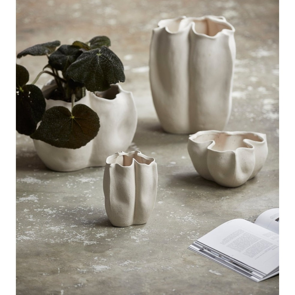 ISABELA skål/urtetappe ø33 cm - krem Nordal VASEBOWL