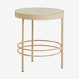 JUNGO rundt sidebord - øya50 cm - sand Nordal TABLES